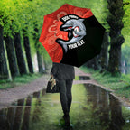 Redcliffe Rugby Custom Umbrella Go Dolphins Aboriginal Art - Aussie Hoodie