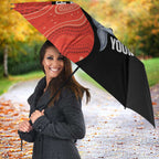 Redcliffe Rugby Custom Umbrella Go Dolphins Aboriginal Art - Aussie Hoodie
