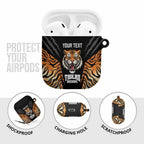 Brisbane Rugby Custom AirPods Case Go Tigers Skin Pattern - Aussie Hoodie