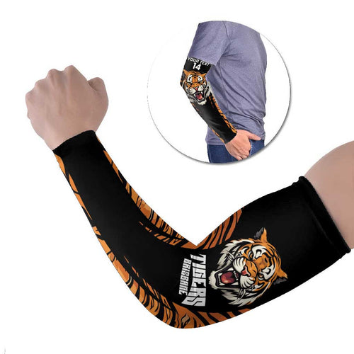 Brisbane Rugby Custom Arm Sleeves Go Tigers Skin Pattern - Aussie Hoodie