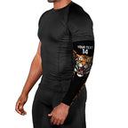 Brisbane Rugby Custom Arm Sleeves Go Tigers Skin Pattern - Aussie Hoodie
