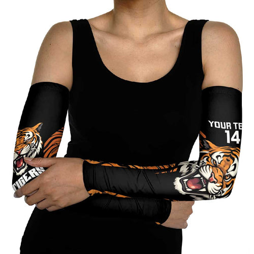 Brisbane Rugby Custom Arm Sleeves Go Tigers Skin Pattern - Aussie Hoodie
