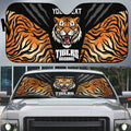 Brisbane Rugby Custom Auto Sun Shade Go Tigers Skin Pattern - Aussie Hoodie