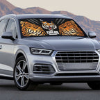 Brisbane Rugby Custom Auto Sun Shade Go Tigers Skin Pattern - Aussie Hoodie