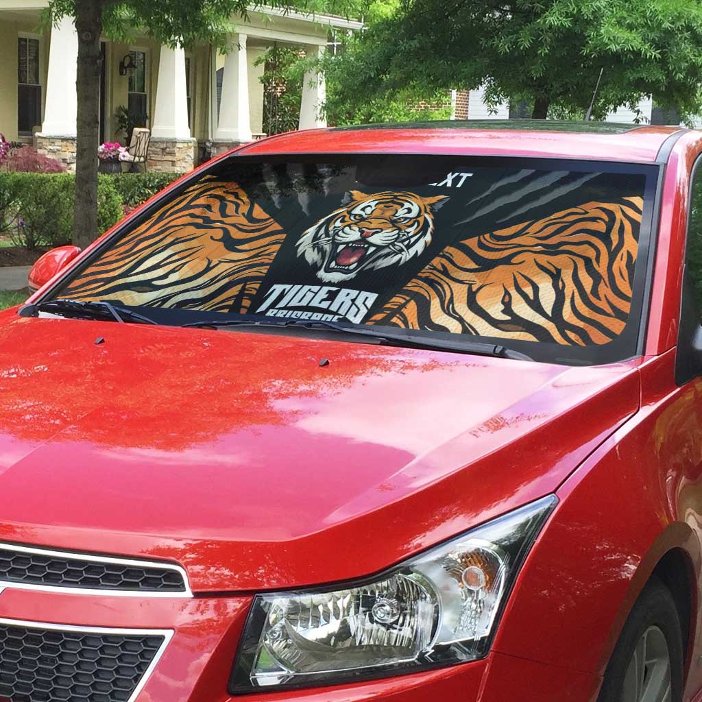 Brisbane Rugby Custom Auto Sun Shade Go Tigers Skin Pattern - Aussie Hoodie