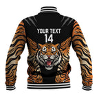 Brisbane Rugby Custom Baseball Jacket Go Tigers Skin Pattern - Aussie Hoodie