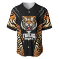 Brisbane Rugby Custom Baseball Jersey Go Tigers Skin Pattern - Aussie Hoodie