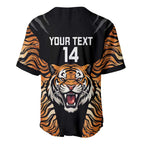 Brisbane Rugby Custom Baseball Jersey Go Tigers Skin Pattern - Aussie Hoodie