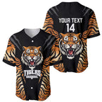 Brisbane Rugby Custom Baseball Jersey Go Tigers Skin Pattern - Aussie Hoodie