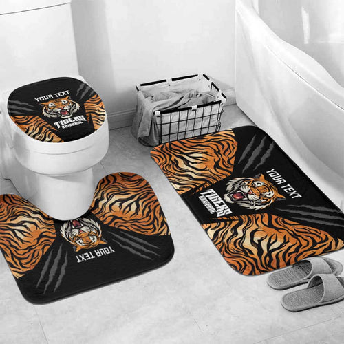 Brisbane Rugby Custom Bathroom Set Go Tigers Skin Pattern - Aussie Hoodie