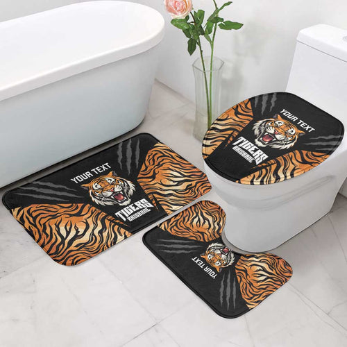 Brisbane Rugby Custom Bathroom Set Go Tigers Skin Pattern - Aussie Hoodie
