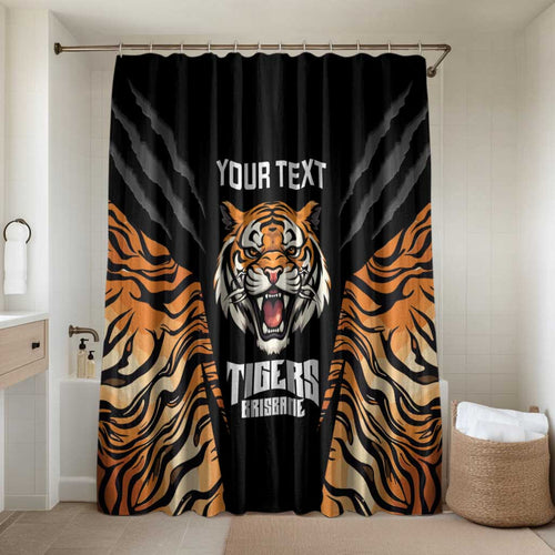 Brisbane Rugby Custom Bathroom Set Go Tigers Skin Pattern - Aussie Hoodie
