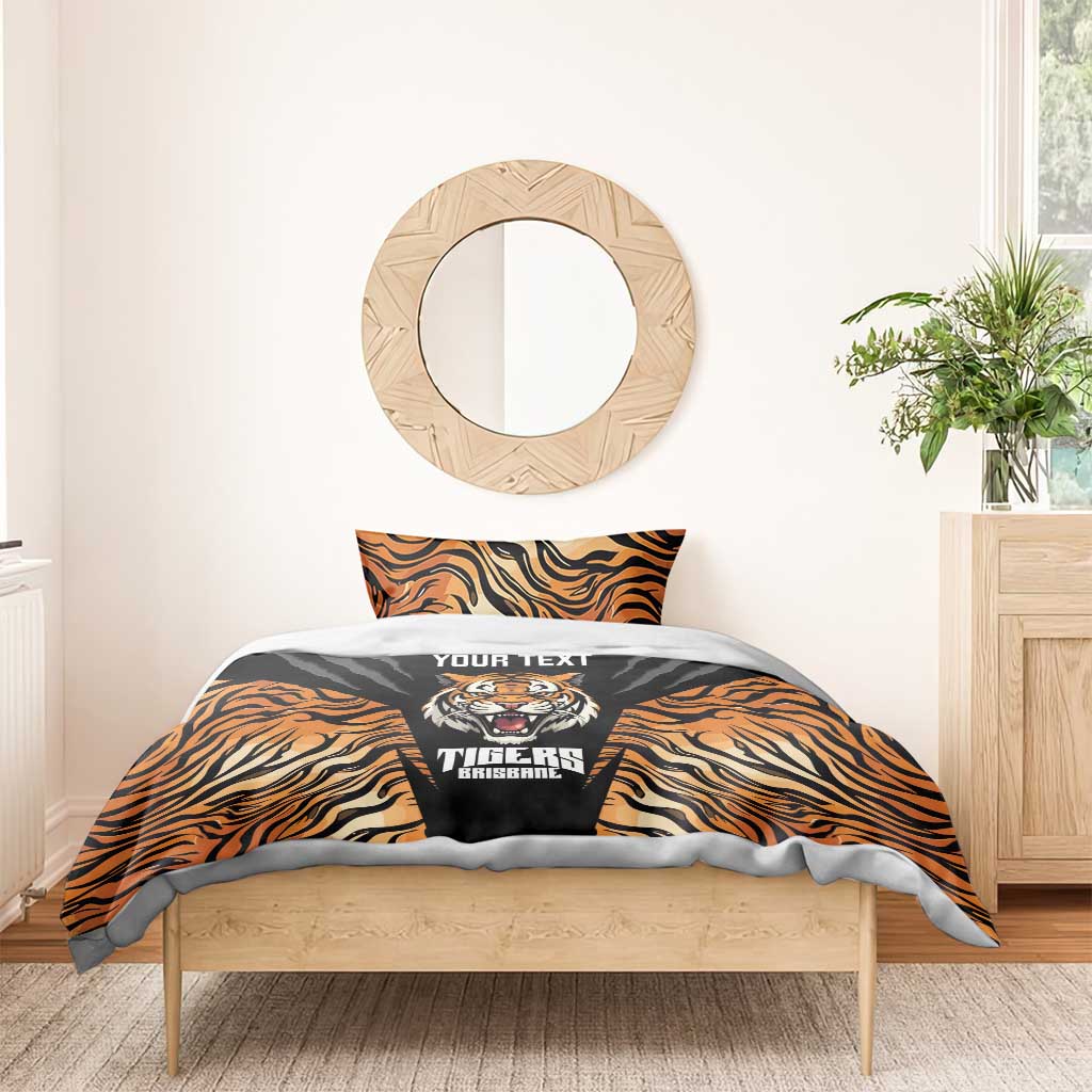 Brisbane Rugby Custom Bedding Set Go Tigers Skin Pattern - Aussie Hoodie