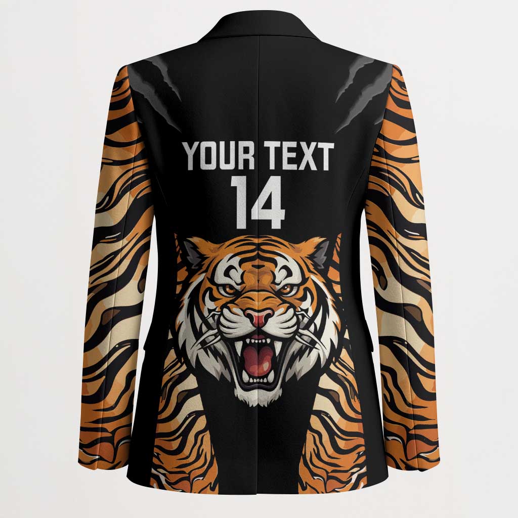 Brisbane Rugby Custom Blazer Go Tigers Skin Pattern - Aussie Hoodie