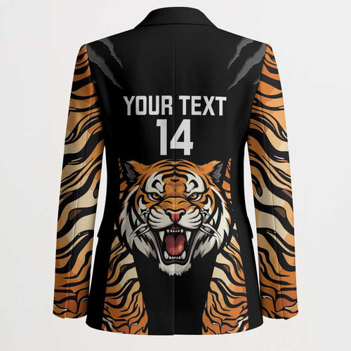 Brisbane Rugby Custom Blazer Go Tigers Skin Pattern - Aussie Hoodie