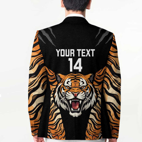 Brisbane Rugby Custom Blazer Go Tigers Skin Pattern - Aussie Hoodie