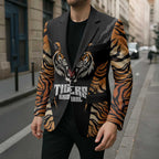 Brisbane Rugby Custom Blazer Go Tigers Skin Pattern - Aussie Hoodie