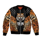 Brisbane Rugby Custom Bomber Jacket Go Tigers Skin Pattern - Aussie Hoodie