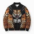 Brisbane Rugby Custom Bomber Puffer Jacket Go Tigers Skin Pattern - Aussie Hoodie
