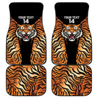 Brisbane Rugby Custom Car Mats Go Tigers Skin Pattern - Aussie Hoodie