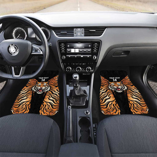 Brisbane Rugby Custom Car Mats Go Tigers Skin Pattern - Aussie Hoodie