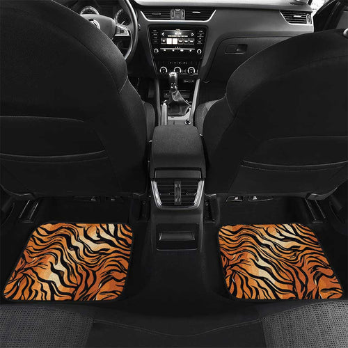 Brisbane Rugby Custom Car Mats Go Tigers Skin Pattern - Aussie Hoodie