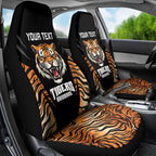 Brisbane Rugby Custom Car Seat Cover Go Tigers Skin Pattern - Aussie Hoodie