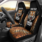 Brisbane Rugby Custom Car Seat Cover Go Tigers Skin Pattern - Aussie Hoodie