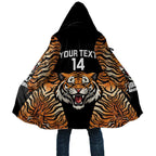 Brisbane Rugby Custom Cloak Go Tigers Skin Pattern - Aussie Hoodie