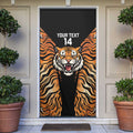 Brisbane Rugby Custom Door Cover Go Tigers Skin Pattern - Aussie Hoodie