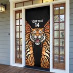 Brisbane Rugby Custom Door Cover Go Tigers Skin Pattern - Aussie Hoodie