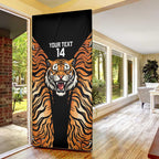 Brisbane Rugby Custom Door Cover Go Tigers Skin Pattern - Aussie Hoodie