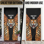 Brisbane Rugby Custom Door Cover Go Tigers Skin Pattern - Aussie Hoodie
