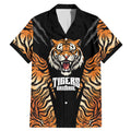 Brisbane Rugby Custom Family Matching Mermaid Dress and Hawaiian Shirt Go Tigers Skin Pattern - Aussie Hoodie