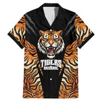 Brisbane Rugby Custom Family Matching Mermaid Dress and Hawaiian Shirt Go Tigers Skin Pattern - Aussie Hoodie