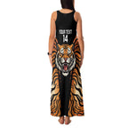Brisbane Rugby Custom Family Matching Tank Maxi Dress and Hawaiian Shirt Go Tigers Skin Pattern - Aussie Hoodie