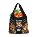 Brisbane Rugby Custom Grocery Bag Go Tigers Skin Pattern - Aussie Hoodie