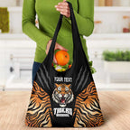 Brisbane Rugby Custom Grocery Bag Go Tigers Skin Pattern - Aussie Hoodie
