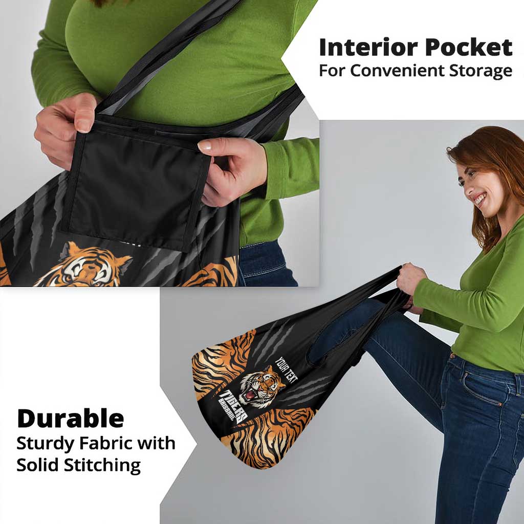 Brisbane Rugby Custom Grocery Bag Go Tigers Skin Pattern - Aussie Hoodie