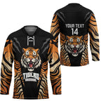 Brisbane Rugby Custom Hockey Jersey Go Tigers Skin Pattern - Aussie Hoodie
