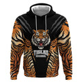 Brisbane Rugby Custom Hoodie Go Tigers Skin Pattern - Aussie Hoodie