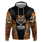 Brisbane Rugby Custom Hoodie Go Tigers Skin Pattern - Aussie Hoodie