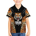 Brisbane Rugby Custom Kid Hawaiian Shirt Go Tigers Skin Pattern - Aussie Hoodie