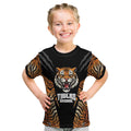 Brisbane Rugby Custom Kid T Shirt Go Tigers Skin Pattern - Aussie Hoodie