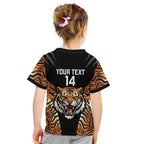 Brisbane Rugby Custom Kid T Shirt Go Tigers Skin Pattern - Aussie Hoodie