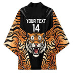 Brisbane Rugby Custom Kimono Go Tigers Skin Pattern - Aussie Hoodie