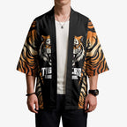 Brisbane Rugby Custom Kimono Go Tigers Skin Pattern - Aussie Hoodie