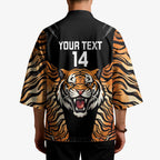 Brisbane Rugby Custom Kimono Go Tigers Skin Pattern - Aussie Hoodie