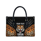 Brisbane Rugby Custom Leather Bag Go Tigers Skin Pattern - Aussie Hoodie