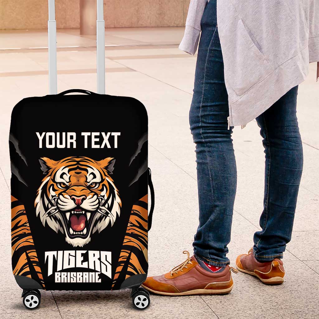 Brisbane Rugby Custom Luggage Cover Go Tigers Skin Pattern - Aussie Hoodie
